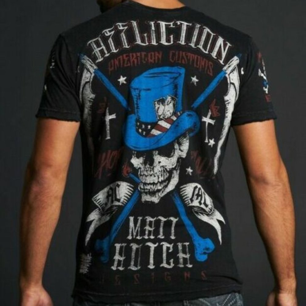 Affliction Customs Matt Hotch T-Shirt H10924 - Picture 1 of 11